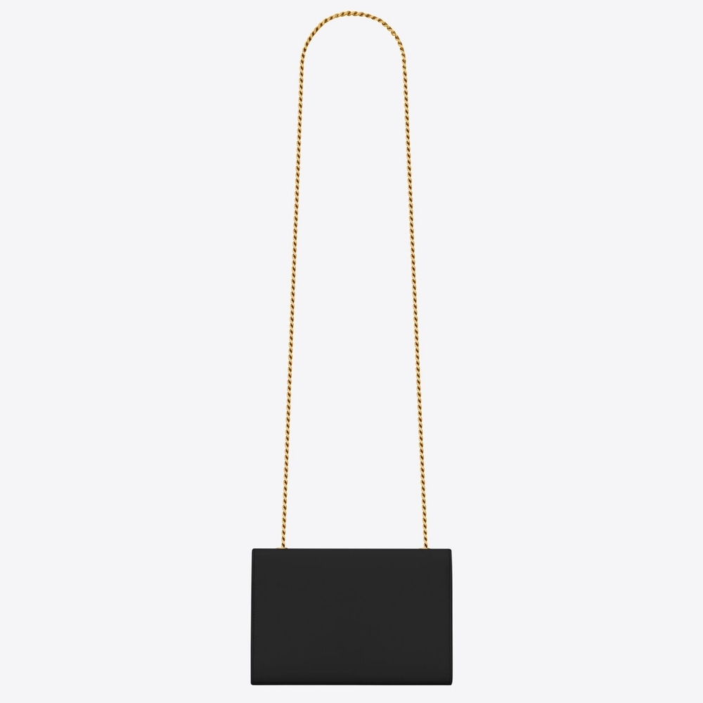 Like New! YSL Saint Laurent KATE CHAIN BAG IN GRAIN DE POUDRE LEATHER MSRP$2268 - Picture 4 of 16